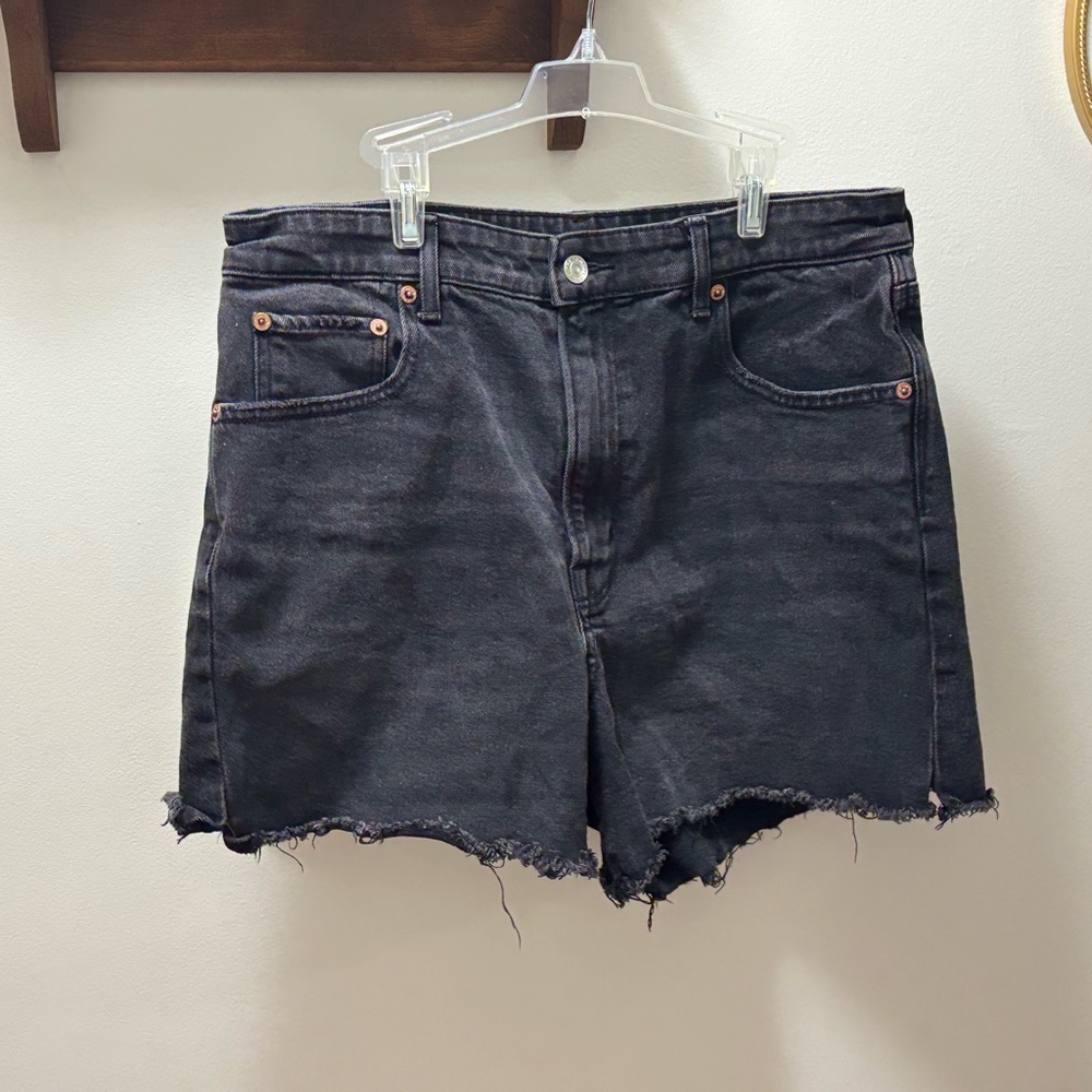 American eagle Black Denim Women Shorts